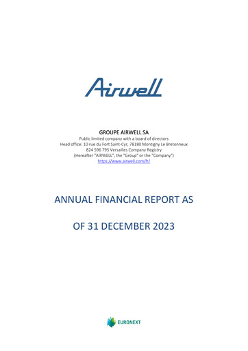 Thumbnail Groupe Airwell Financial Report 2023