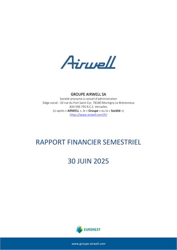 Thumbnail Groupe Airwell Half-year Report 2025-h1