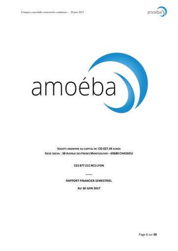 Thumbnail Amoéba S.A. Half-year Report 2017-h1