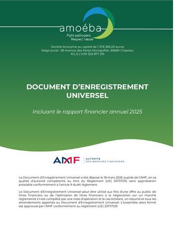 Thumbnail Amoéba S.A. Universal Registration Document 2025