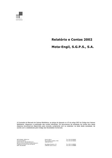 Thumbnail Mota-Engil Annual Report 2002