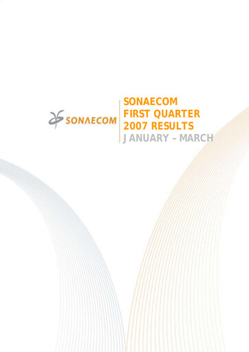 Vorschaubild Sonaecom Quartalsbericht 2007-q1