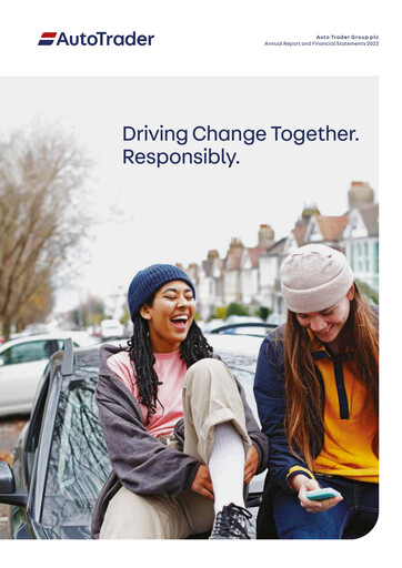 Thumbnail Auto Trader Group Annual Report 2023