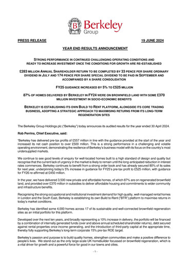 Thumbnail The Berkeley Group Financial Report 2024