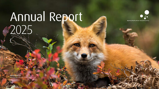 Thumbnail Bavarian Nordic Annual Report 2025