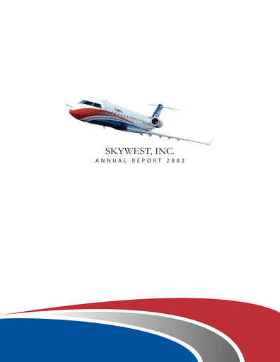 Thumbnail SkyWest Annual Report 2002