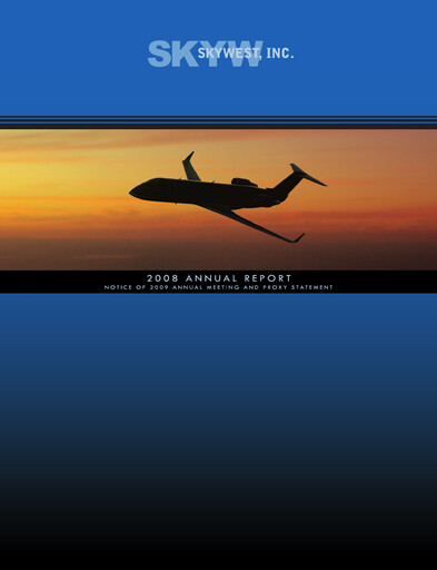 Thumbnail SkyWest Annual Report 2008