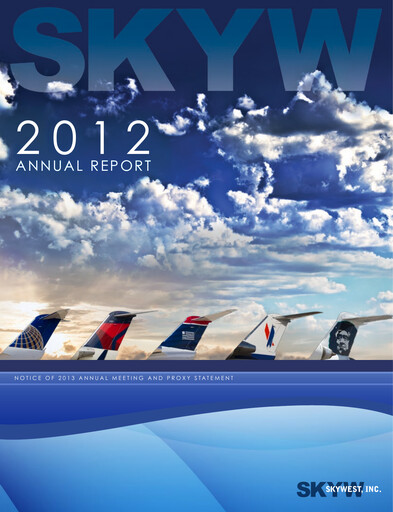 Thumbnail SkyWest Annual Report 2012