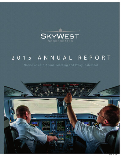 Thumbnail SkyWest Annual Report 2015
