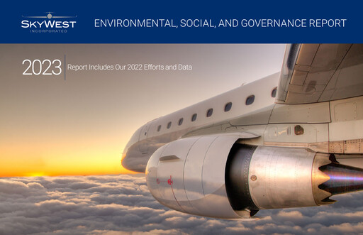 Thumbnail SkyWest ESG Report 2022