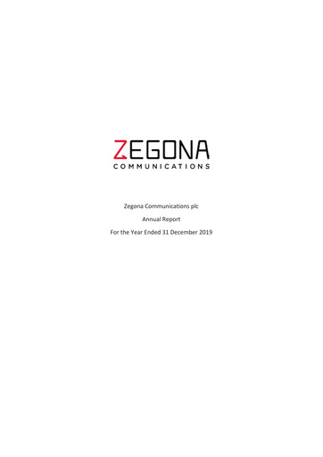 Thumbnail Zegona Communications Annual Report 2019