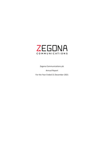 Thumbnail Zegona Communications Annual Report 2021