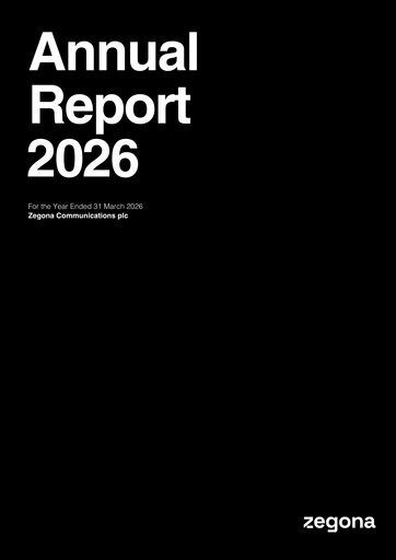 Thumbnail Zegona Communications Annual Report 2025-2026