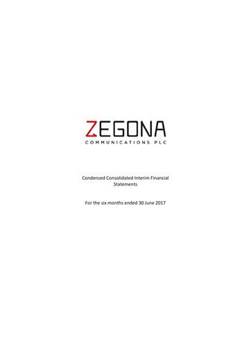 Thumbnail Zegona Communications Half-year Report 2017-h1