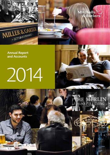 Vorschaubild Mitchells & Butlers plc Jahresbericht 2014