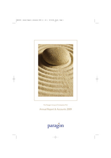 Thumbnail Paragon Banking Group Annual Report 2009