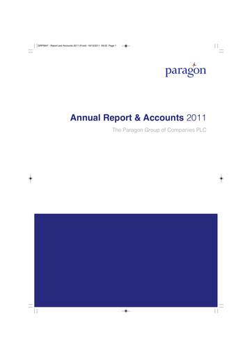 Thumbnail Paragon Banking Group Annual Report 2011