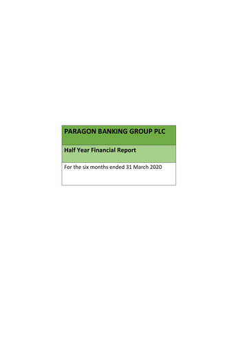 Thumbnail Paragon Banking Group Half-year Report 2020-h1