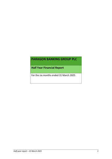 Thumbnail Paragon Banking Group Half-year Report 2025-h1