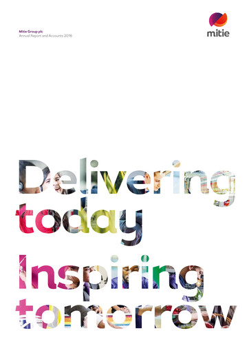 Thumbnail Mitie Group PLC Annual Report 2016