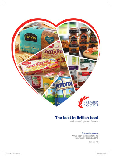 Thumbnail Premier Foods Annual Report 2010