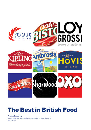 Thumbnail Premier Foods Annual Report 2011