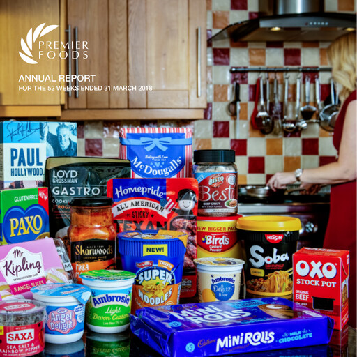 Thumbnail Premier Foods Annual Report 2017-2018