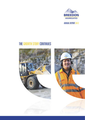 Thumbnail Breedon Group Annual Report 2012
