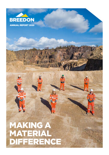 Thumbnail Breedon Group Annual Report 2020