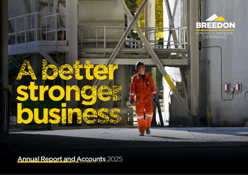 Thumbnail Breedon Group Annual Report 2025