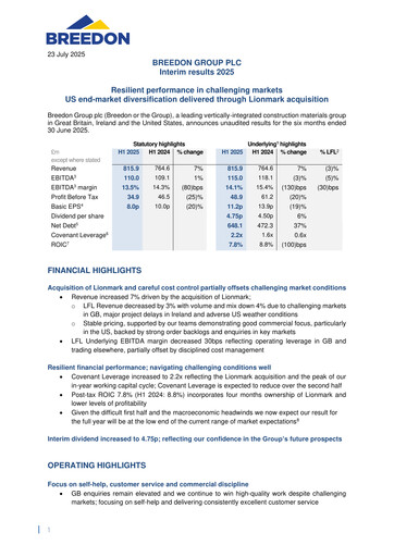 Thumbnail Breedon Group Half-year Report 2025-h1
