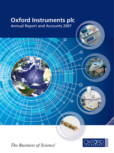 Thumbnail Oxford Instruments Annual Report 2007