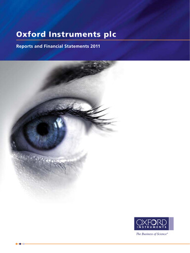 Thumbnail Oxford Instruments Annual Report 2011
