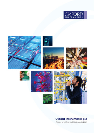 Thumbnail Oxford Instruments Annual Report 2021