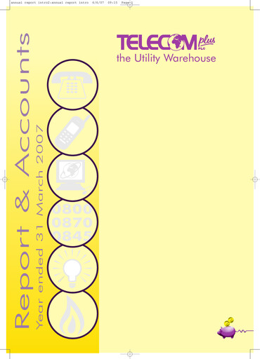 Thumbnail Telecom Plus PLC Annual Report fy2006