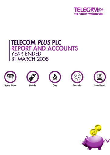 Thumbnail Telecom Plus PLC Annual Report fy2007