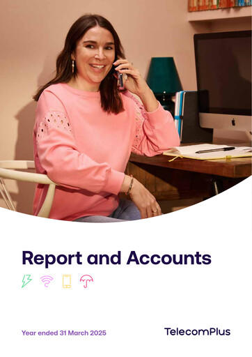 Thumbnail Telecom Plus PLC Annual Report fy2025