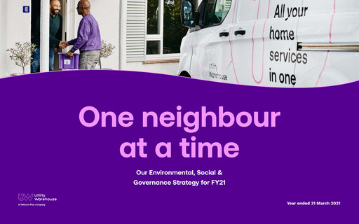 Miniature Telecom Plus PLC Rapport ESG fy2021