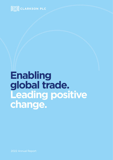 Thumbnail Clarkson PLC Annual Report 2022