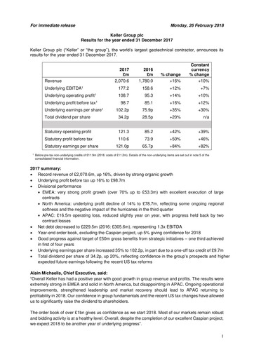 Thumbnail Keller Group Financial Report 2017