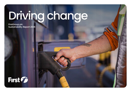 Thumbnail FirstGroup Sustainability Report 2026