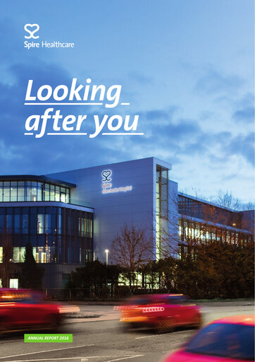Thumbnail Spire Healthcare Group Annual Report 2016