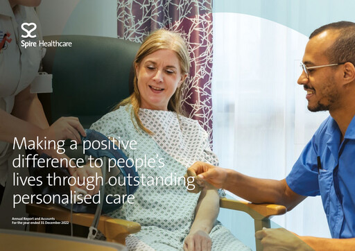 Thumbnail Spire Healthcare Group Annual Report 2022