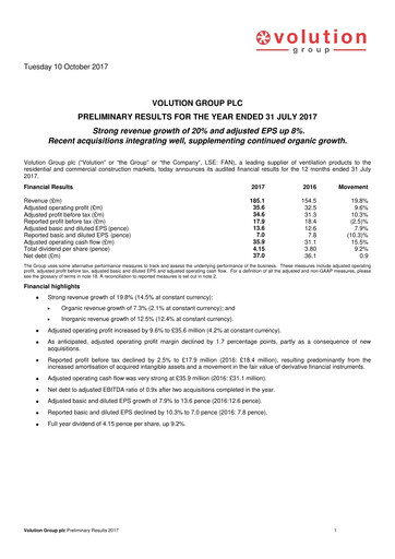 Thumbnail Volution Group Financial Report 2017