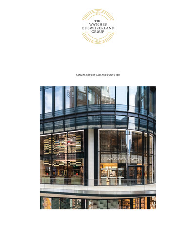 Thumbnail Watches of Switzerland Group Annual Report 2021