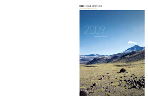 Thumbnail Hochschild Mining Annual Report 2009