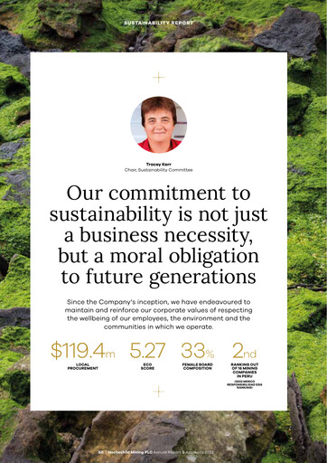 Thumbnail Hochschild Mining Sustainability Report 2022