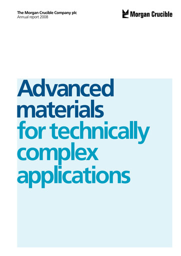 Thumbnail Morgan Advanced Materials Annual Report 2008