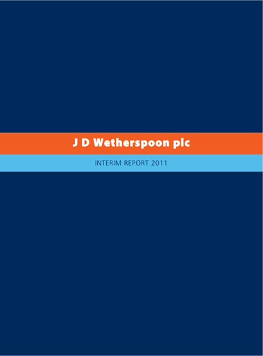Thumbnail J D Wetherspoon Half-year Report 2011