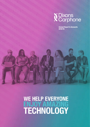 Miniature Currys plc Rapport annuel 2018-2019